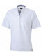 Polo-Shirt weiß/navy/weiß, Art. JN964