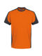 T-Shirt Contrast, orange/ant., Art.290-27