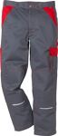 Kansas ICON TWO Bundhose grau/rot,  Art. 100805-866, 65% Polyester/35% Baumwolle  295 g/m², Knietaschen, Beintasche mit Patte,   