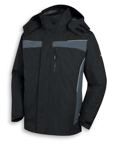 3 in 1 Wetterjacke perfect schwarz/grau, Art. 98378.--