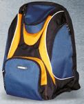 Rucksack blau/gelb/schwarz