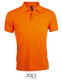 Sol`s Herren Polo Shirt Prime, orange 35 % BW / 65 % Polyester, ca. 200 g/m², Art. L527 - inkl. Weber-Logo + Namen auf linker Brust -  