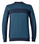 Kansas Evolve Sweat-Shirt,Stahlblau/Dunkelblau 65%Polyester, 35%Baumwolle,ca. 300 g/m² Art.Nr.: 130181-582 ## Auslaufmodell ## 