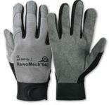 KCL-Handschuh REWOMECH®, Art. 640, Gr. 10 grau/schwarz, Kunstleder/Elastan, 250 mm lang, Klettverschluss, EN 388 Kat. 2, Level 2121  