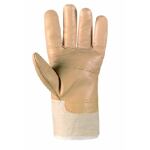 Polsterleder-Handschuhe aus hellem Leder