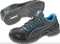 PUMA Da.-Si.-Schuh NIOBE Wns Low ESD Art. 64.412.0, halb, schwarz/blau, EN ISO 20345-S3,   