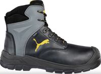 PUMA Si.-Schuh Borneo MT Mid S3 WR M AN CI HI HRO  Art.63.087.0, schwarz, Fiberglaskappe, Ristschutz Stahlzwischensohle, glattes Vollrindleder  