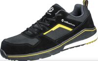 ALBATROS Si.-Schuh Court Black Low S3 ESD HRO SRC Art.64.760.0, halb, schwarz/gelb, Veloursleder, Fiberglasskappe, flexibler FAP®lite-Durchtrittsch.  