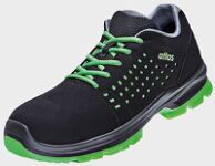 ATLAS Si.-Schuh SL 205 XP green 2.0 ESD,  halb, schwarz/grün, gelocht, EN ISO 20345-S1P   