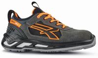 U-POWER Si.-Schuh RYDER ESD,  halb, grau/orange, Lycra-Kragen, Infinergy®-Dämpfung, EN ISO 20345-S1P  