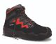 ELTEN Si.-Schuh MICK black-red Mid ESD S3S Art. 763851, Stahlkappe, PU Überkappe Veloursleder/Textilmaterial, EN ISO 20345 S3S  