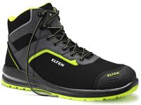 ELTEN Si-Schuh LOAN XXSports Pro black-lime Mid ESD S3, Art.768151, hoch, schwarz/grün, WELLMAXX. Hydrophobierte Mikrofaser, EN ISO 20345 S3 SRB  