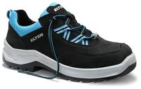 ELTEN Si.-Schuh LOTTE aqua Low ESD S2 Art. 742102, halb, schwarz/blau, Nubukleder/Textilmaterial,  EN ISO 20345 S2  