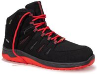 ELTEN Si.-Schuh MADDOX GTX W black-red mid Art.769241, hoch, schwarz/rot, Gore-Tex-Membran, lederfrei, extraweit, ESD, EN ISO 20345-S3,   