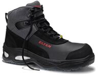 ELTEN Si.-Schuh MILES Mid ESD,  Art. 769451, hoch, schwarz/grau, WELLMAXX-Infinergy-Sohle, EN ISO 20345-S3,   