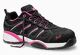 JORI Damen-Si.-Schuh FIT LADY Low, Art. 14121 halb, schwarz/pink, EN ISO 20345-S1P,    