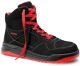 ELTEN Si.-Schuh MAVERICK Black-Red Mid ESD Art. 763391, hoch, schwarz/rot, lederfrei, EN ISO 20345-S3,   