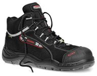 ELTEN Si.-Schuh SANDER PRO GTX ESD, Art. 768571, hoch, schwarz/rot, Überkappe, metallfrei, Gore-Tex-Membran, EN ISO 20345-S3  