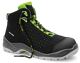 ELTEN Si.-Schuh IMPULSE GREEN Mid, schwarz/grün, Kunststoffkappe, metall- und lederfrei, EN ISO 20345-S1P, Art. 762551,   