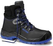 ELTEN SI.-Schuh ALESSIO BLUE MID schwarz/ blau, Rindleder, Überkappe, EN ISO 20345-S3, Art. 767541,   