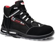 ELTEN Si.-Schuh SANDER XXT ESD, Art. 769731 hoch, schwarz/rot, metallfrei, lederfrei, WELLMAXX-Infinergy-Sohle, EN ISO 20345-S3,   