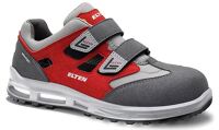 ELTEN Si.-Sandale TRAVIS XXT Grey-Red Easy Art. 719820, ESD, grau/rot, Klettverschluss, metallfrei, lederfrei, EN ISO 20345-S1,   