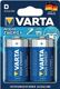 Varta Batterie "Alkaline" extra, Mono D Blisterkarte mit 2 Stück # 901813   