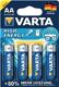 Varta Batterie "Alkaline"extra, Mignon AA # Blisterkarte mit 4 Stück # 901811 alt 901816  