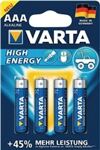 Varta Batterie "Alkaline" extra, Micro AAA # Blisterkarte mit 4 Stück # 901810   